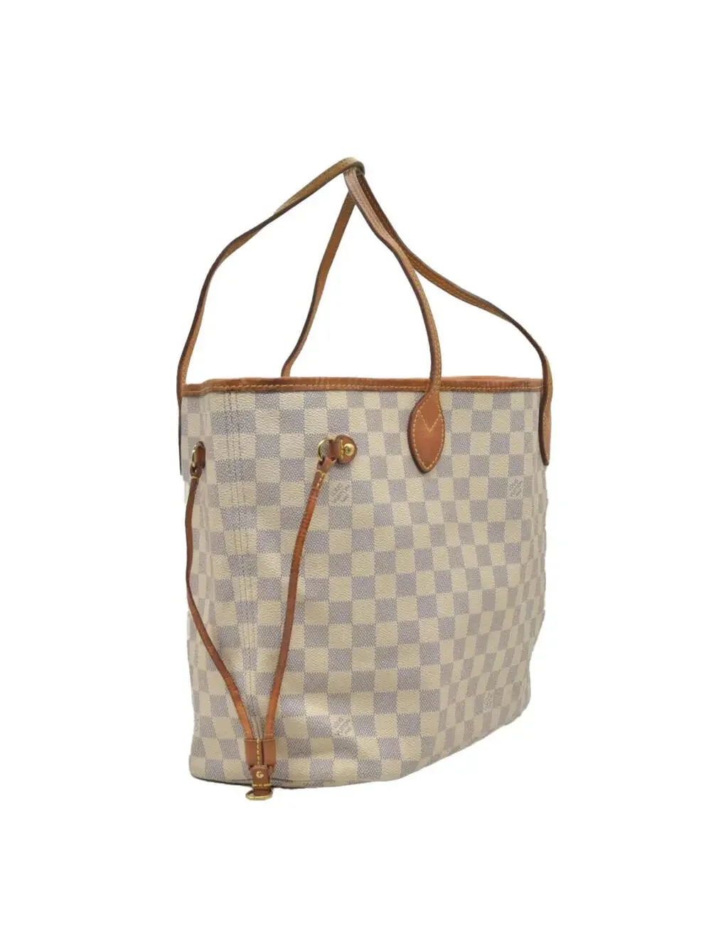 $2170 Louis Vuitton Damier Azur Neverfull MM AR0115